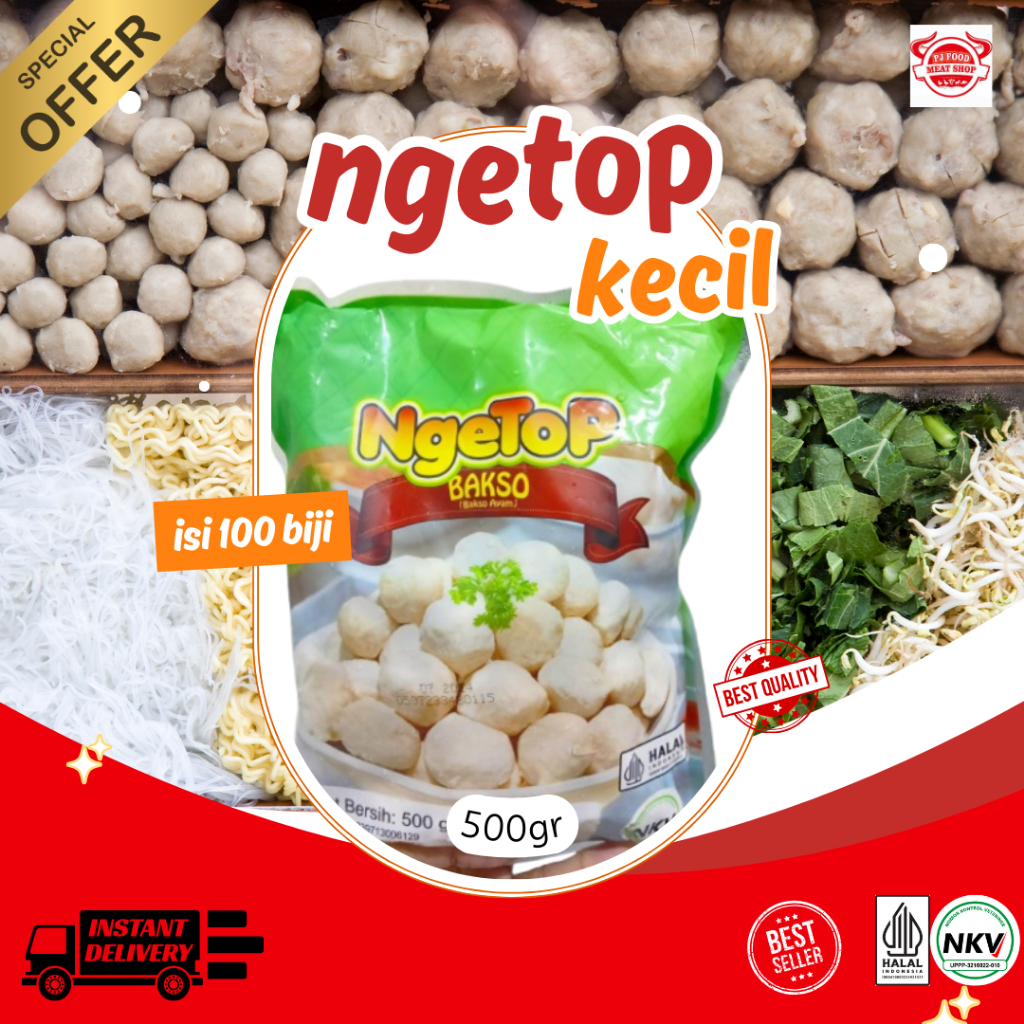 

NGETOP bakso ayam kecil 500gr