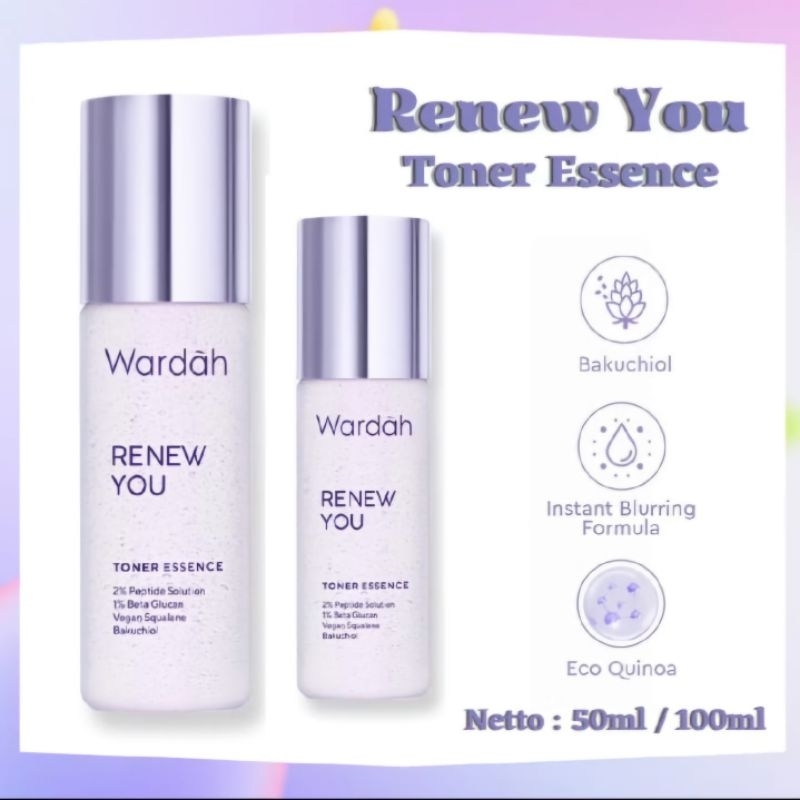 wardah renew you toner essence
