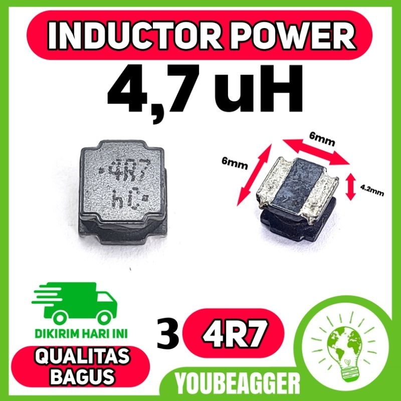 Induktor 4.7uH 4r7 smd power inductor