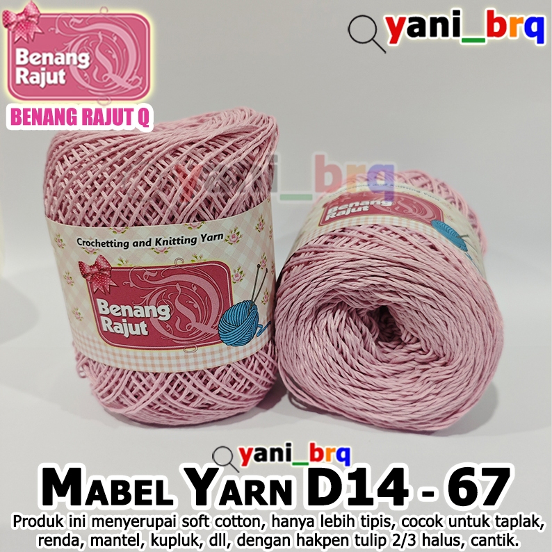 BENANG RAJUT HALUS SMALL MABEL 67 PASTEL DUSTY TOKO BENANG RAJUT Q yani_brq