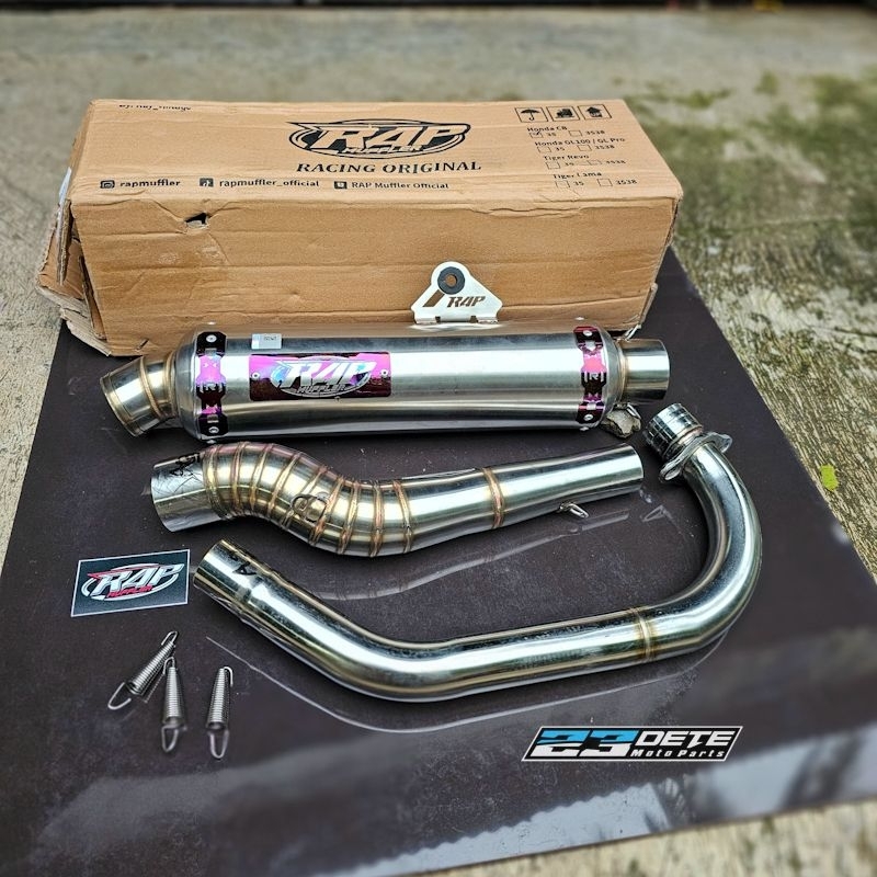 Knalpot kenalpot Racing RAP stainless PNP CB GL megapro & Tiger