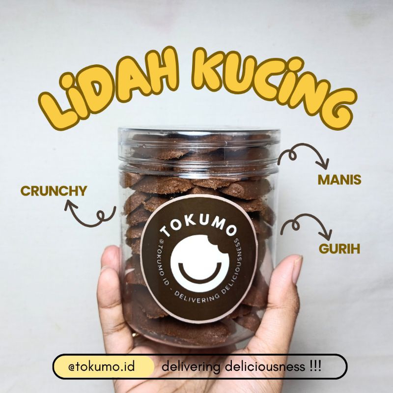 

Kue Kering Lidah Kucing Coklat Lembut Lumer | Tokumo