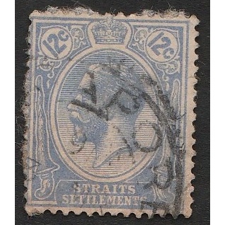 

A 11548 SATU BUAH PRANGKO STRAITS SETTLEMENT NOMINAL 12C TEMA KING GEORGE V DENGAN KONDISI SUDAH ADA CAP