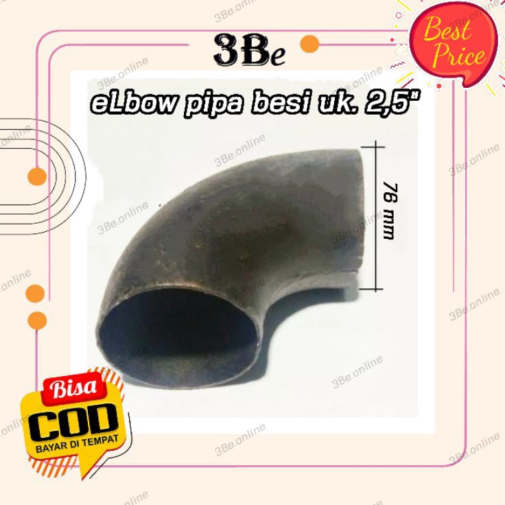 Grosir Sekarang  Elbow besi pipa las uk 25 inch elbo Lbow keni knee pipa las penyambung pipa besi 2 