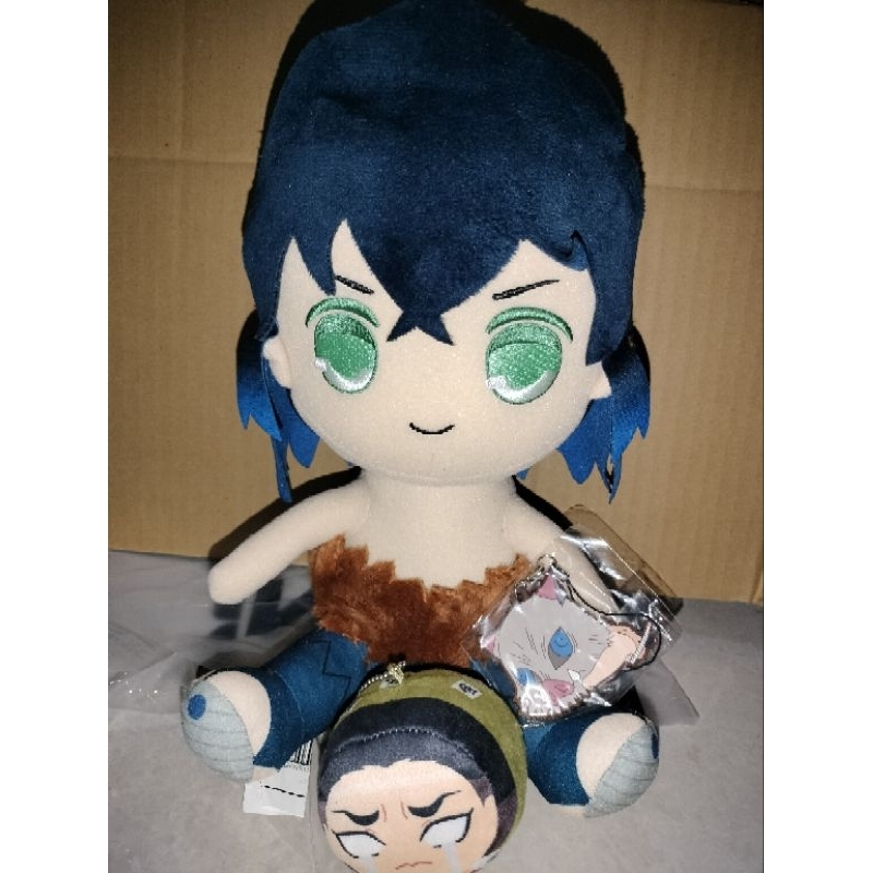 ORI Boneka Demon Slayer Kimetsu no Yaiba Omanjuu Rubber Strap Inosuke Gyomei