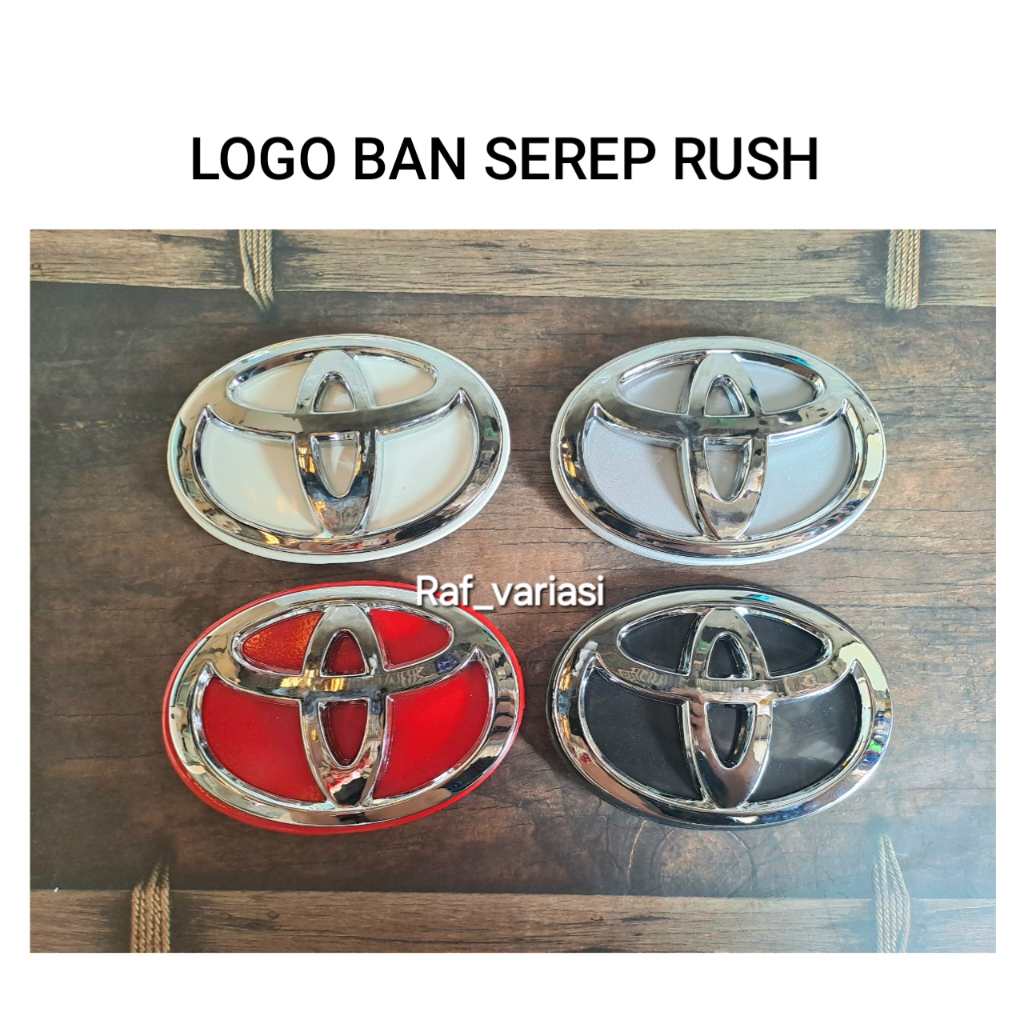 Emblem Logo ban serep rush Lama kaki 4 / cover ban serep rush / emblem tutup ban serep rush / emblem