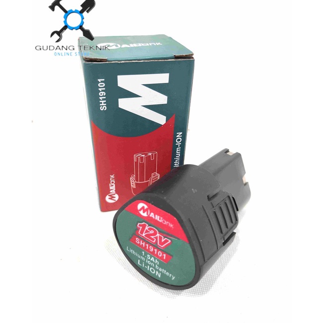 Serbu Kejutan  BATERAI BATTERY Bor Cordless 12V 15aH MAILTANK  BATTERAY BATERAI Mesin Bor Cordless F