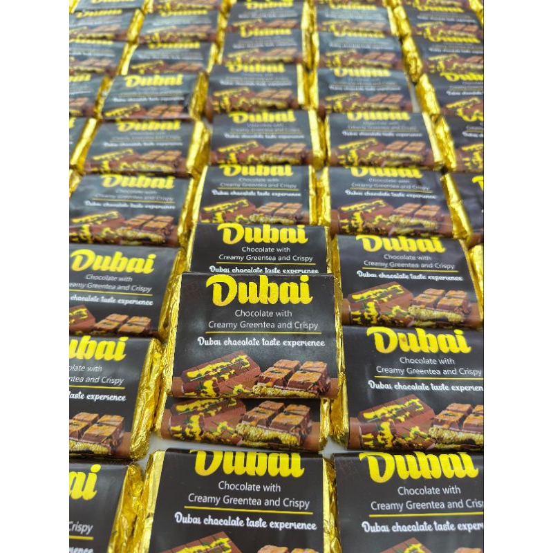 

Coklat Dubai Crispy/Coklat Dubai greentea/renyah di dalam dan diluar/coklat Dubai viral