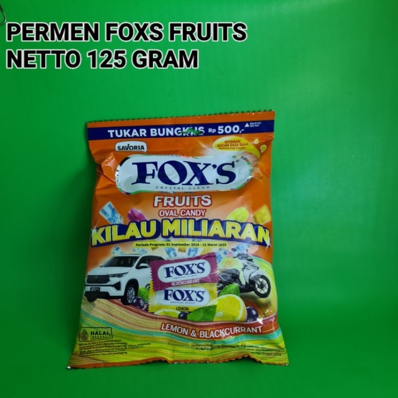 

PERMEN FOXS PERMEN BUAH ENAK