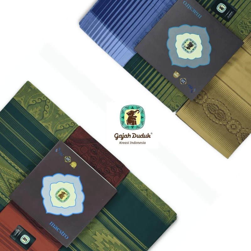 Sarung maestro gajah duduk / sarung gajah duduk maestro