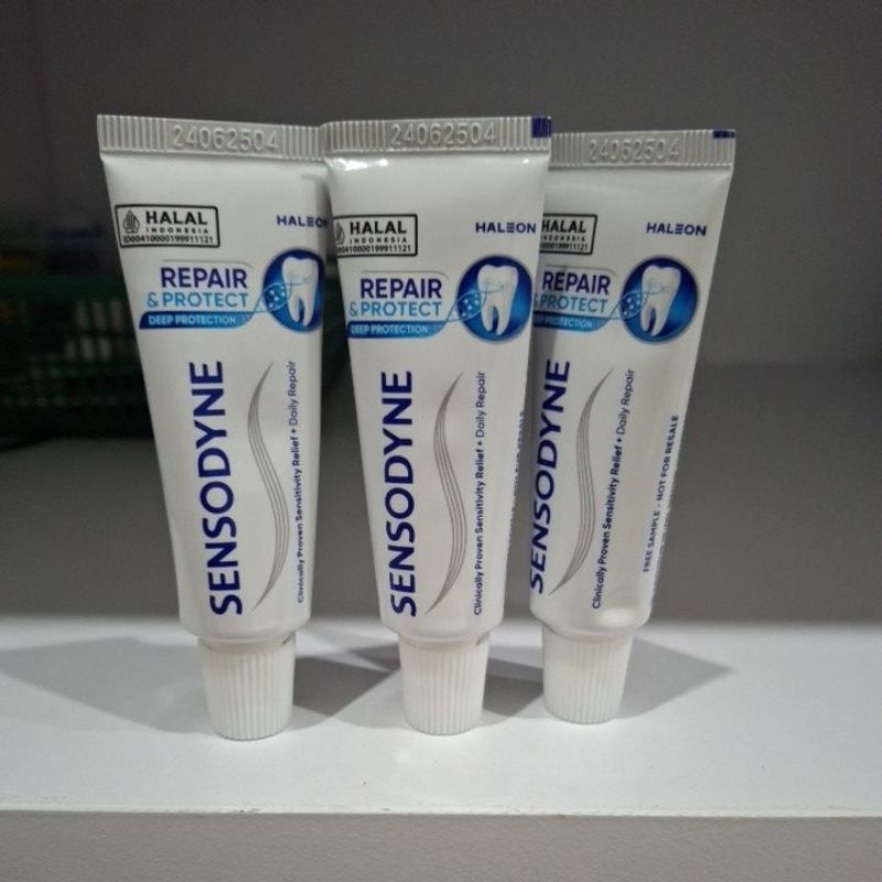 sensodyne travel size 14 gram sensodyne pasta gigi kecil mini odol repair protect fresh mint pepsode