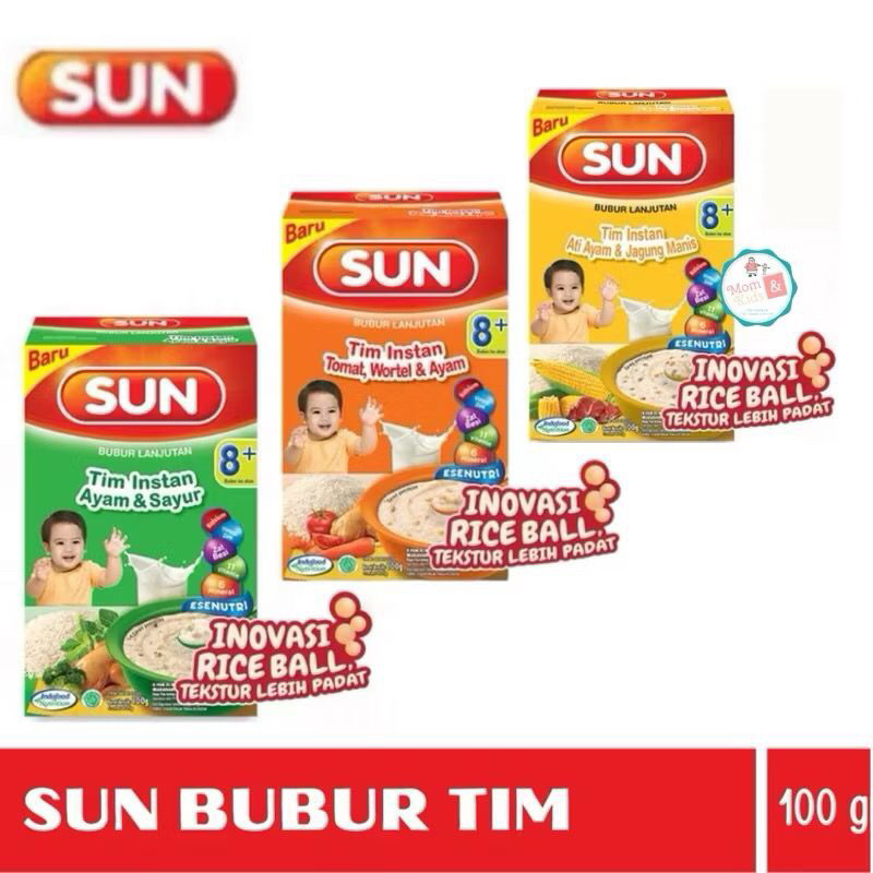 SUN BUBUR TIM INSTANT 8+ 100GR | SUN BUBUR MPASI BAYI 8 BULAN KE ATAS