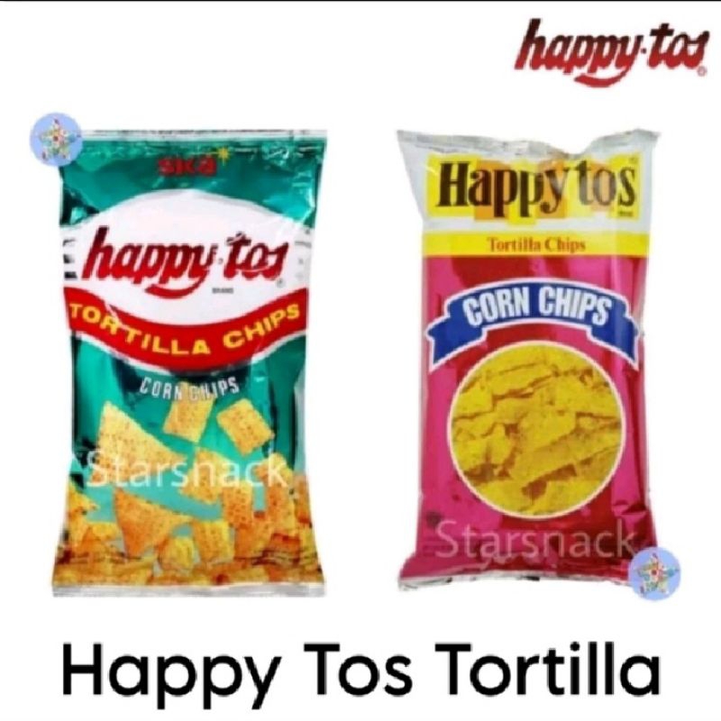 

HAPPY TOS 140 gram TORTILLA Chips merah / hijau