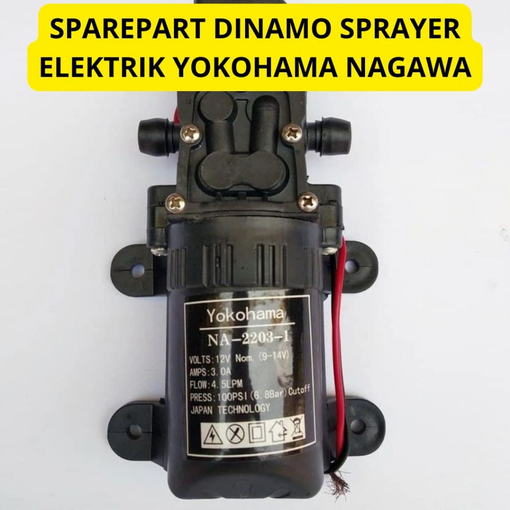 Dinamo Pompa Sprayer Elektrik Yokohama Nagawa | POMPA AIR DC 12V / DINAMO PUMP SPRAYER / CUCI MOTOR 