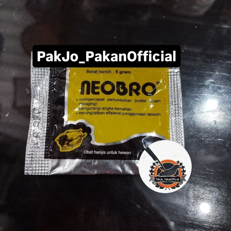 NEOBRO (5 GRAM) OBAT AYAM MEMPERCEPAT PERTUMBUHAN, OBAT VITAMIN & PENGGEMUK AYAM