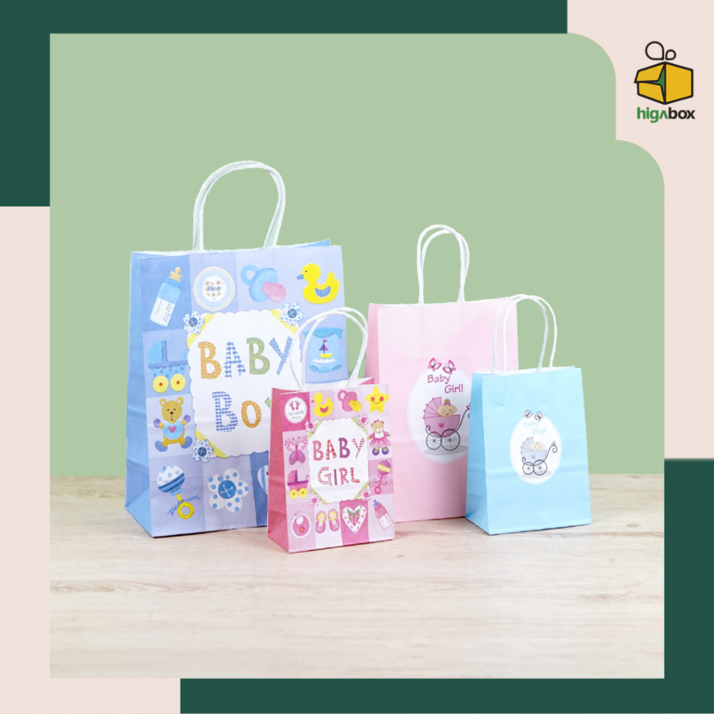 

Paper Bag Baby Boy / Paper Bag Baby Girl / Goodie bag Baby Boy / Goodiebag Baby Girl I AK01H1 - AK03H2