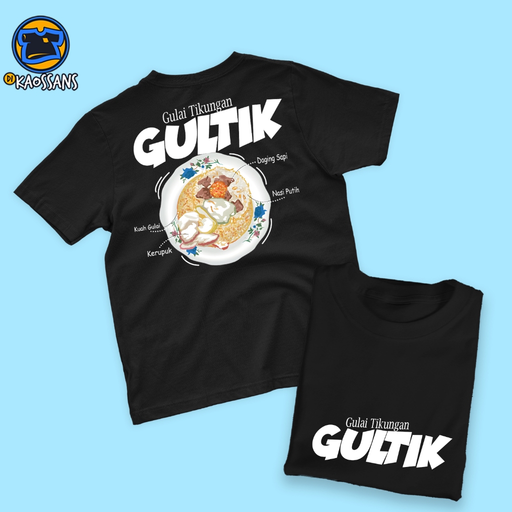Kaos Pria GULTIK GULAI TIKUNGAN Angkringan Dewasa Baju Atasan Unisex Dikaossans