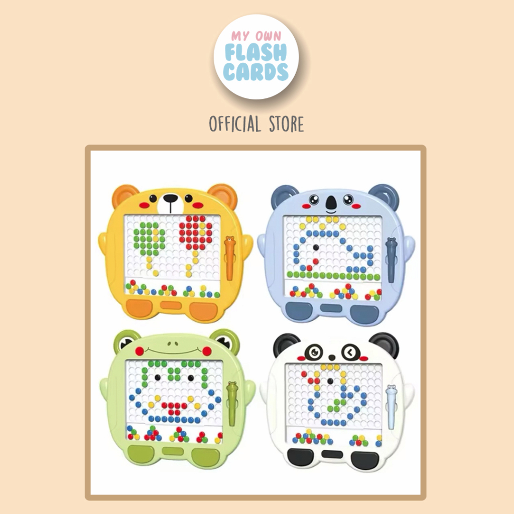 Magnetic Drawing Board Animal Character Ukuran Besar 28 x 33cm