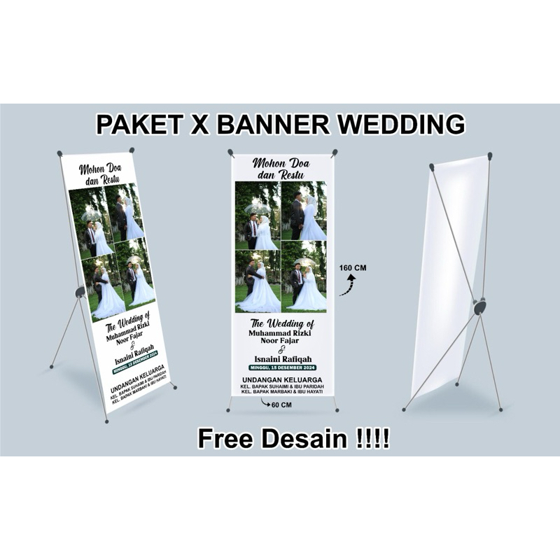 X banner Wedding