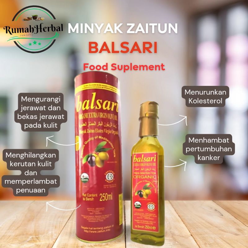 

MINYAK ZAITUN EXTRA VIRGIN BALSARI ORGANIK 250 ML