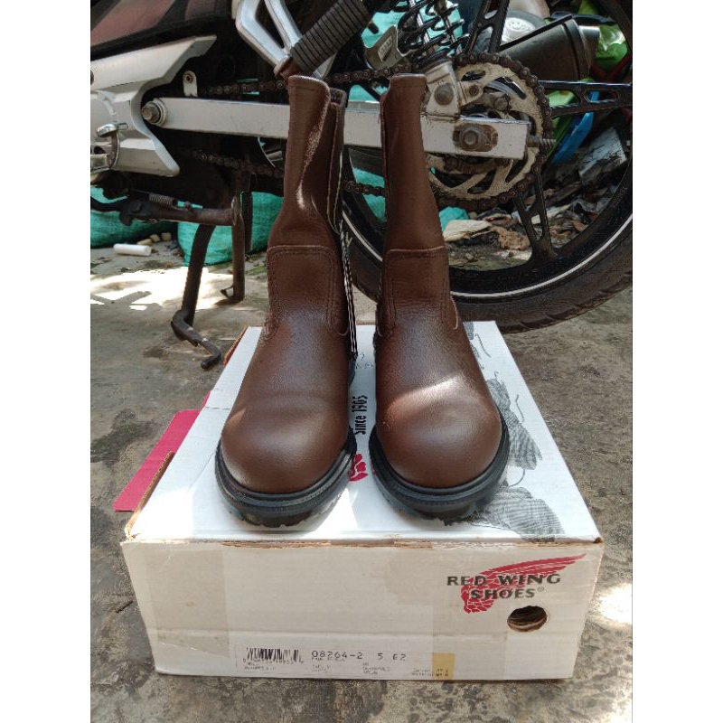 Sepatu Red wing safety boot steel toe Pecos 8264 sepatu kulit Construction Pekerja keras