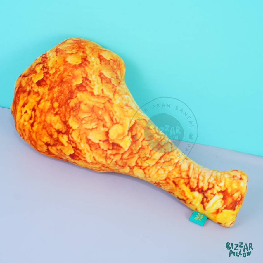Bizzarpillow Bantal Ayam Goreng Crispy Chicken Drumstick Size M BZ456