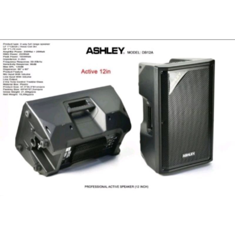 Speaker Aktif Ashley 12 inch Ashley DB12A ORIGINAL