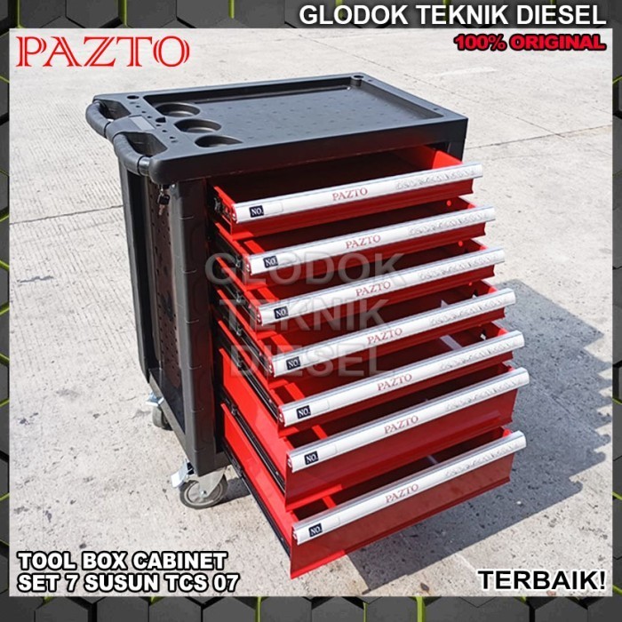 Lemari Tool Box Trolley Rol 7 Laci PAZTO 7 Drawer Roller Cabinet