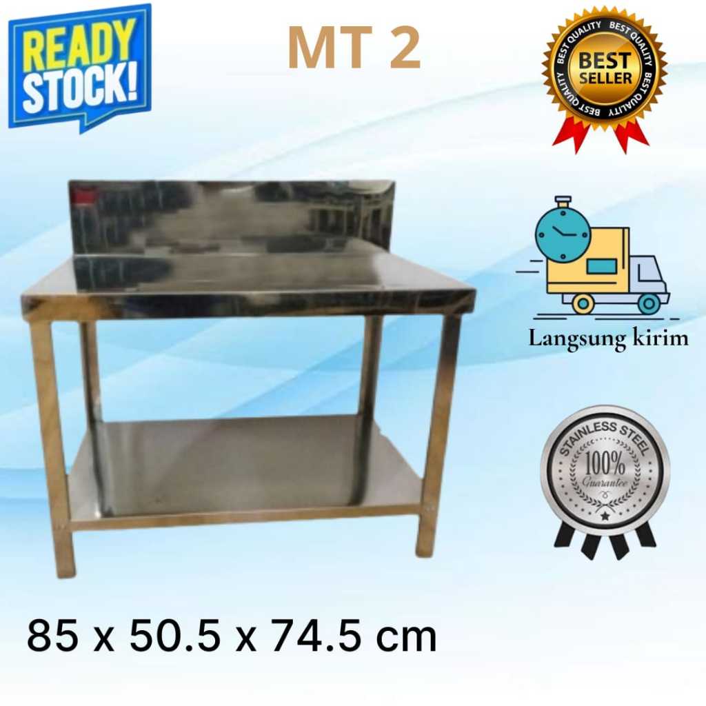 Meja Kompor Meja Dapur Rak Stainless Metalco MT2