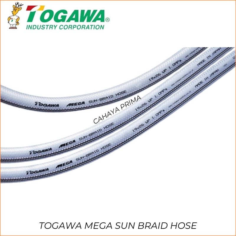 Selang Benang Togawa 5/8" SB-15 (15x22) Mega Sun Braid Hose Togawa Made In Japan-Per Meter