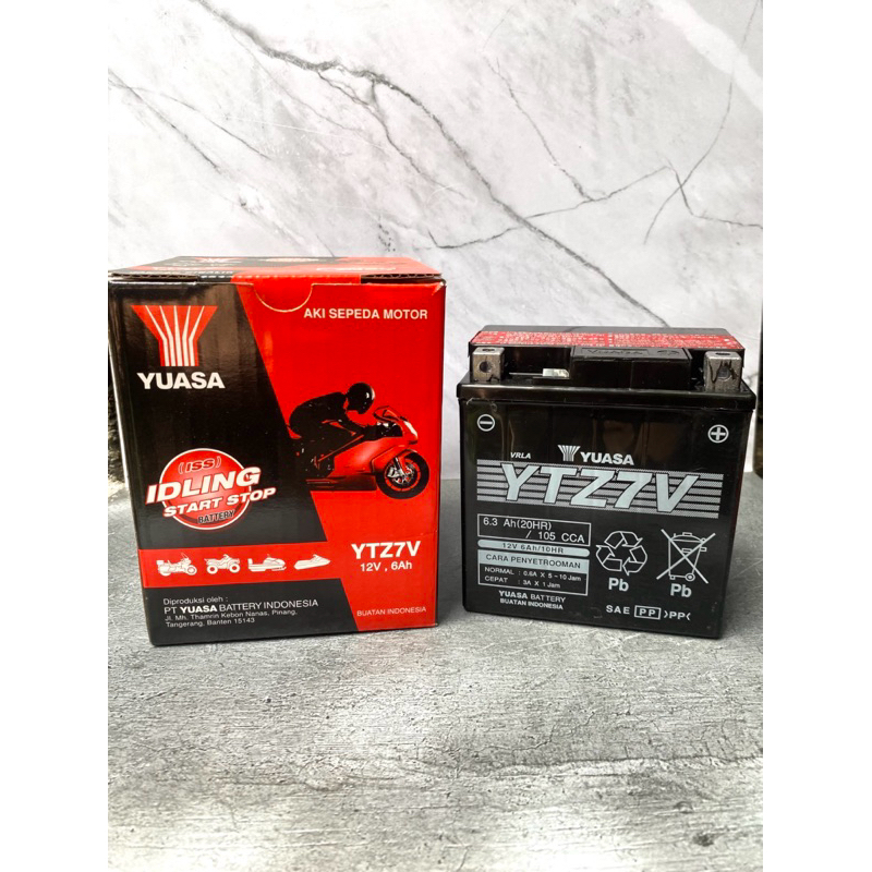 AKI YUASA NMAX LAMA YTZ7V ASLI ORIGINAL YUASA