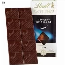 

Lindt Excellence A Touch Of Sea Salt Chocolate Bar