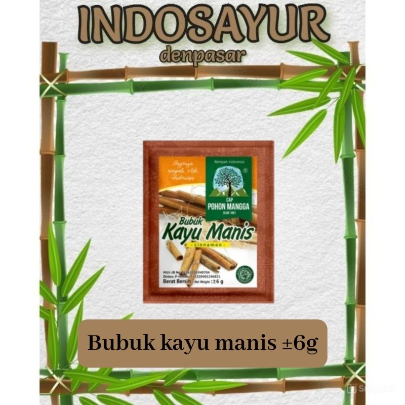 

bubuk kayu manis cap pohon mangga ±4g _INDOSAYUR