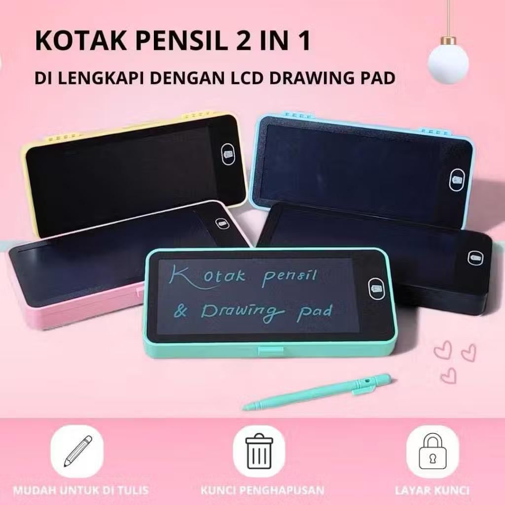 

#HJ# KOTAK PENSIL DRAWING BOX 2 IN 1 LCD PAPAN CORET KREATIF ANAK DENGAN DIGITAL PAD EDUKASI / DRAWING BOX 2 IN 1 LCD KOTAK PENSIL DAN PAPAN CORET KREATIF ANAK DIGITAL PAD EDUKASI / TEMPAT PENSIL 2 IN 1 LCD PEN CASE DRAWING PAD PENCIL BOX ANAK WRITING