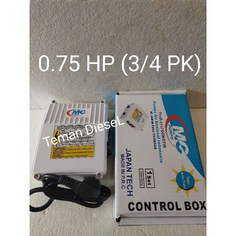 Control box Sumersible 0.75Hp/ 3/4PK Nasional Mc Pump