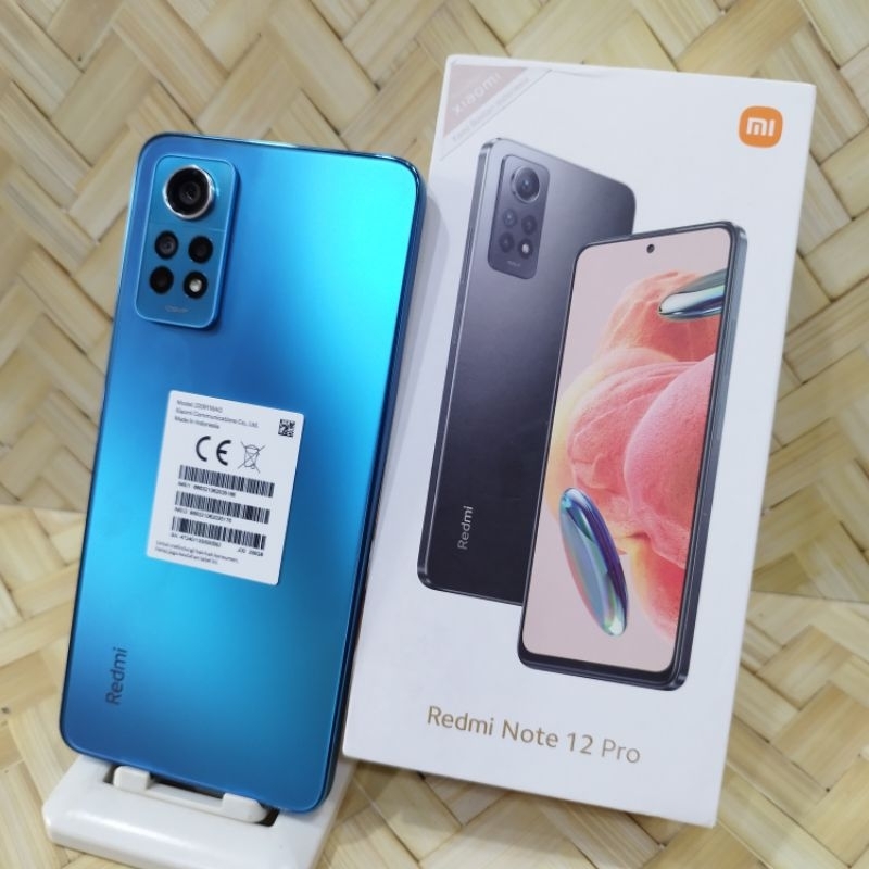 Note 12 pro 4G Ram 8/256 6/128 Hp Hanphone second Fullset batangan original bergaransi