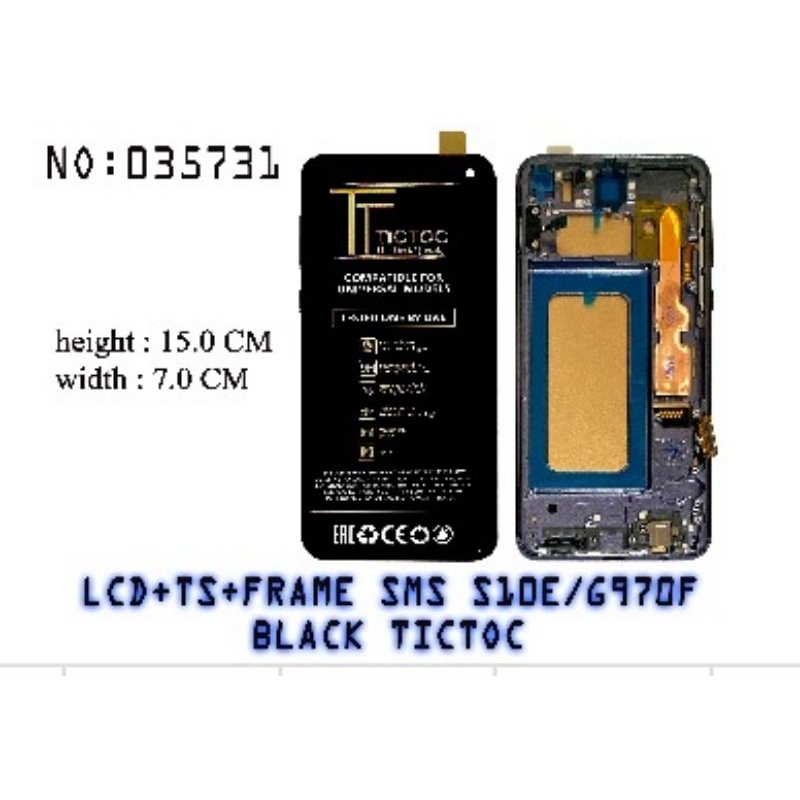 LCD SAMSUNG S10e+FRAME MOSHI TICTOC