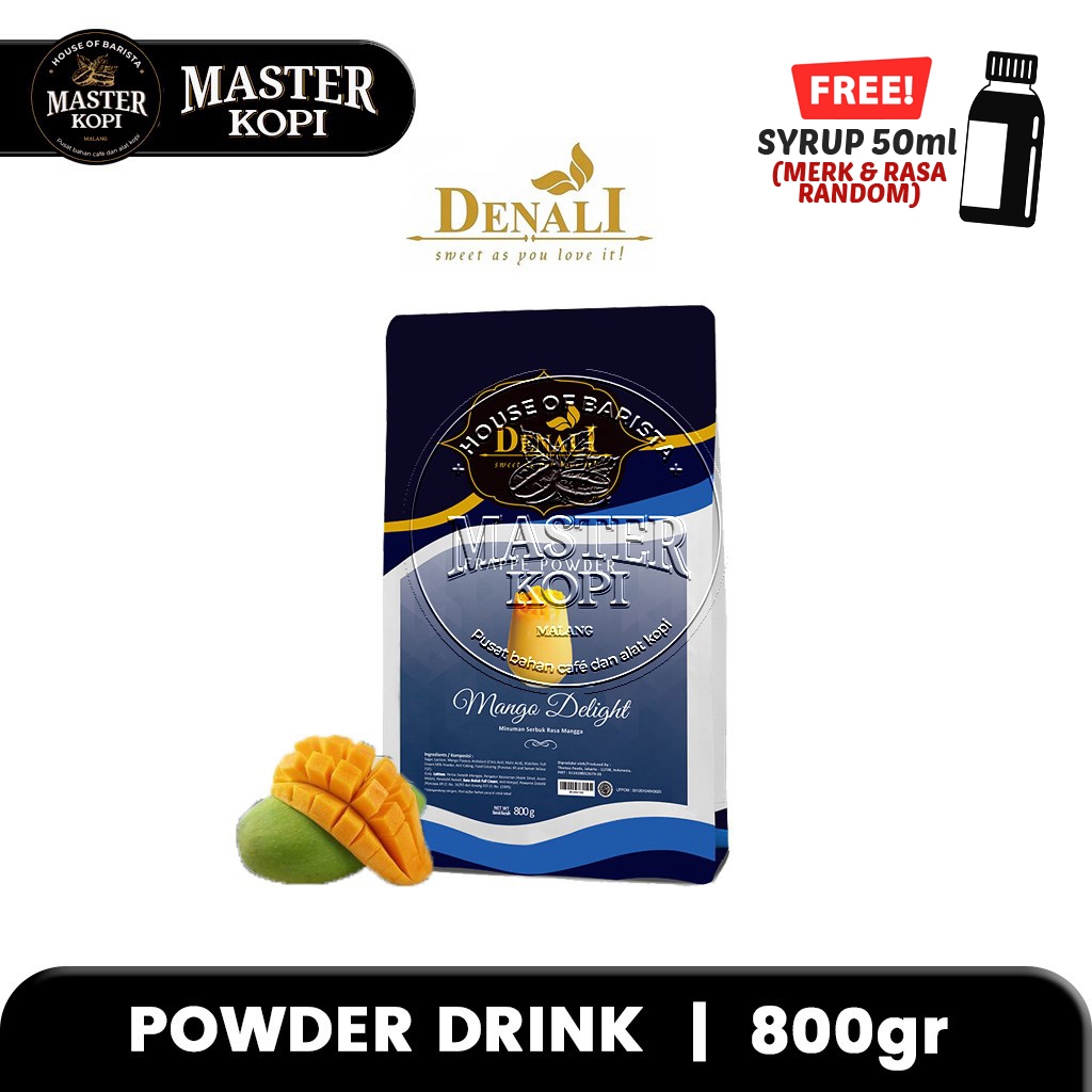 

Mango Delight DENALI Frappe Powder Minuman Bubuk 800gr