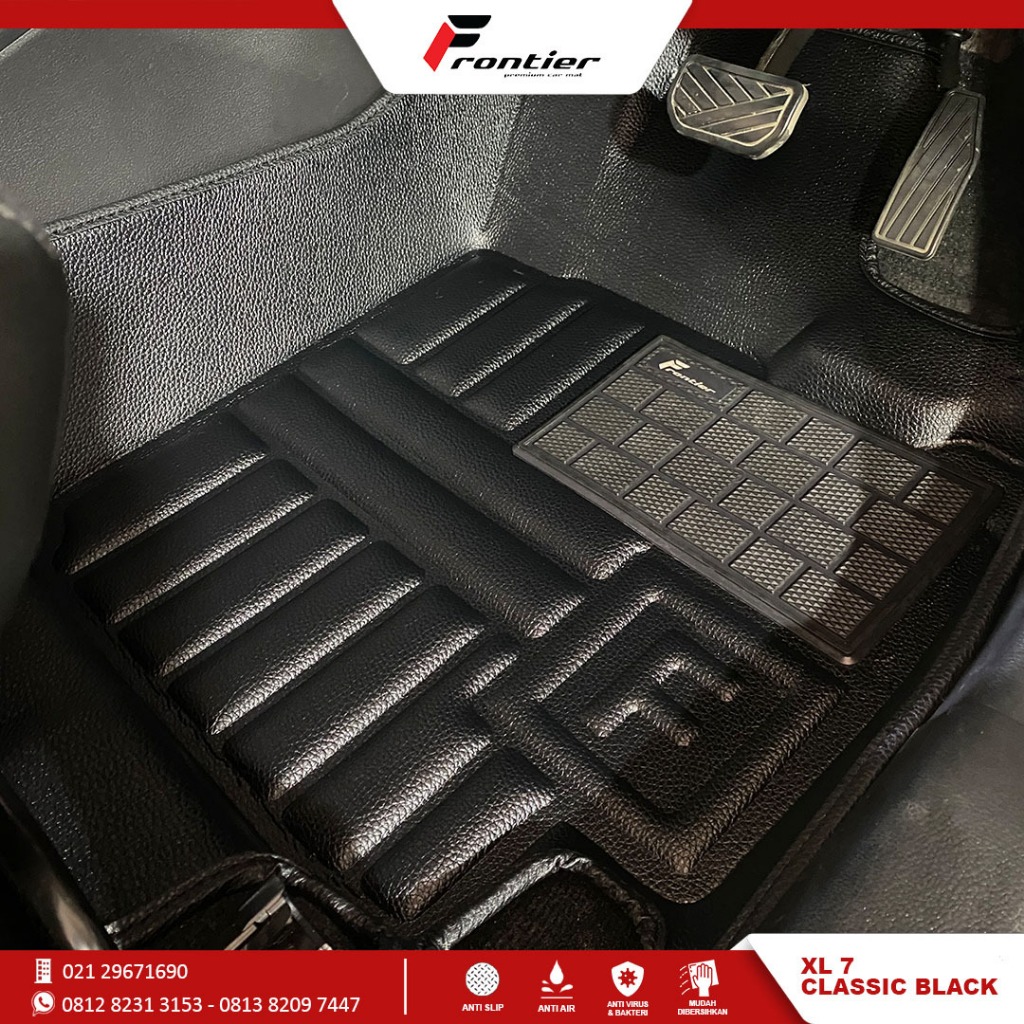 Karpet Mobil 5D Type Classic Black, Untuk Suzuki XL 7 Vintage, Anti Air, Elegant | Frontier