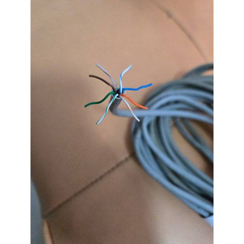 sisa projek jadi murah KABEL Internet LAN  ATAU LINE ISI 8 MERK BELDEN METERAN modem komputer lektop