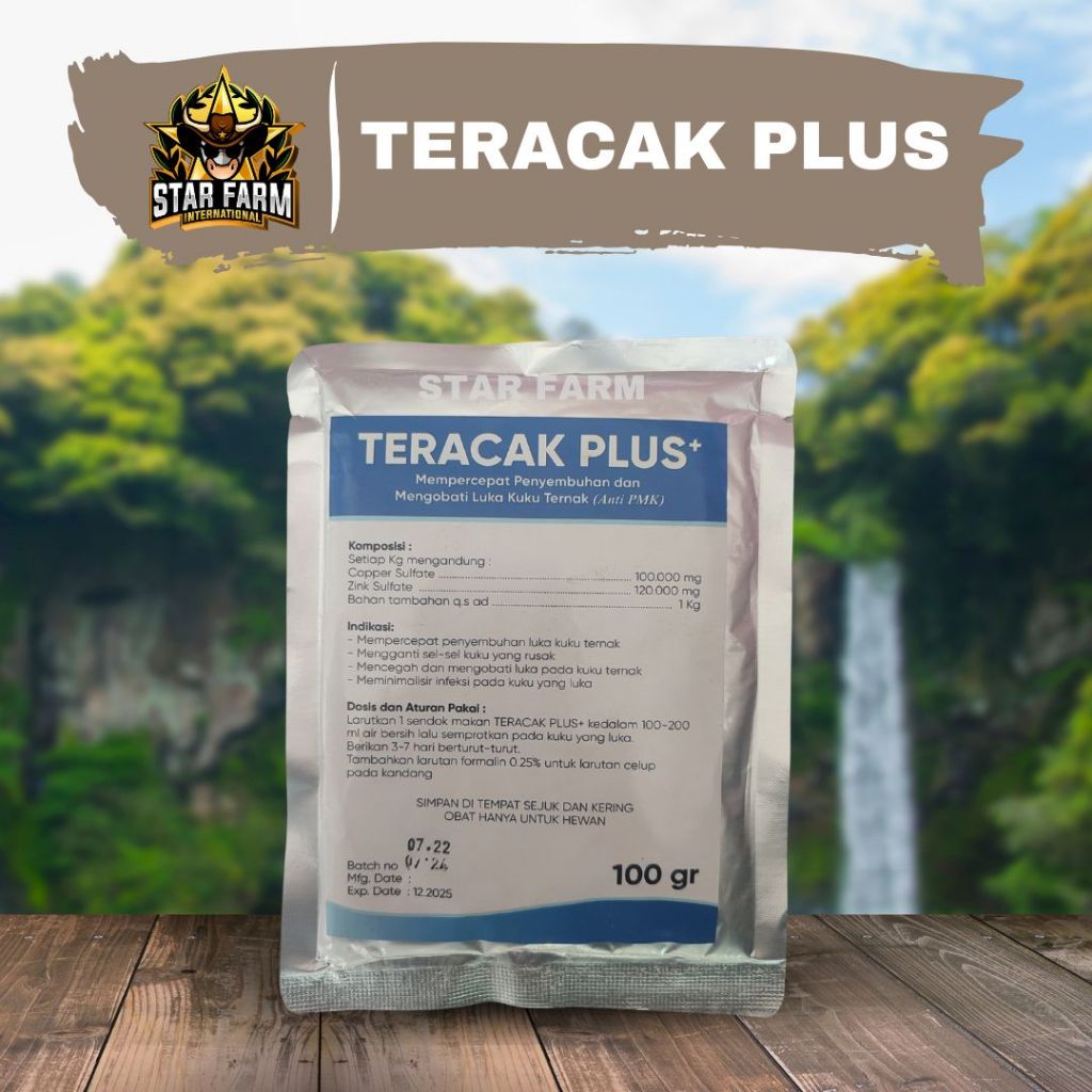 TERACAK PLUS 100 gr - Obat Luka Kuku Sapi PMK & Kuku Sapi Pincang - STAR FARM