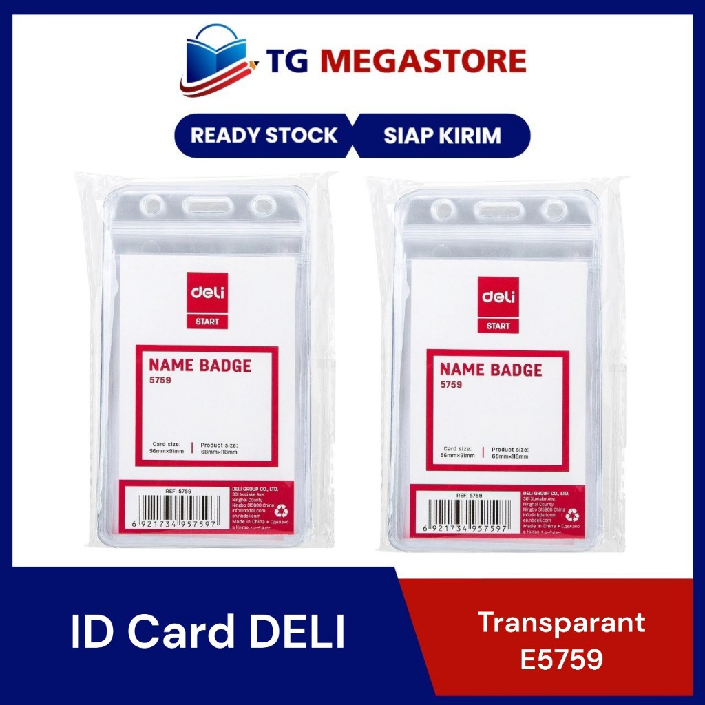 

ID Card DELI Transparant - E5759