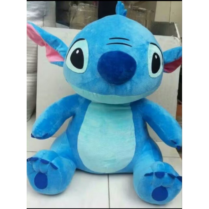 Disc Boneka Biru Karakter Desain Disney Boneka Lilo Boneka Stitch Ukuran Xxl Jumbo, Bahan Yelvo Soft