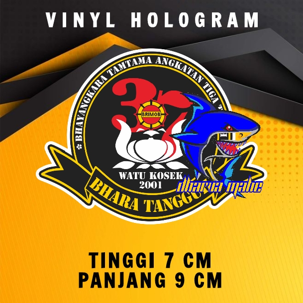

BHARA TANGGUH NUSANTARA, BHAYANGKARA TAMTAMA ANGKATAN 37, WATU KOSEK 2001, STIKER BHARA TANGGUH .