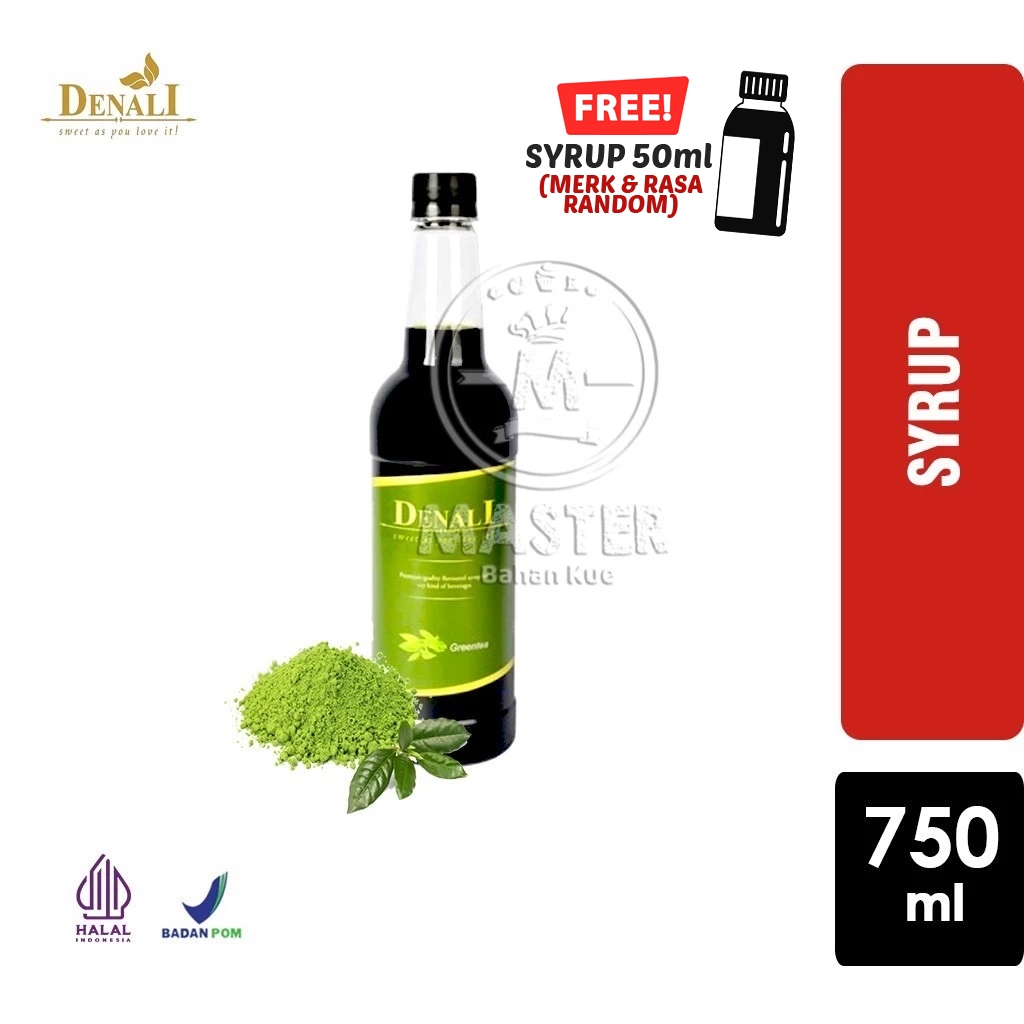 

Green Tea Syrup Merk Denali Sirup [Botol Plastik 750 ml]