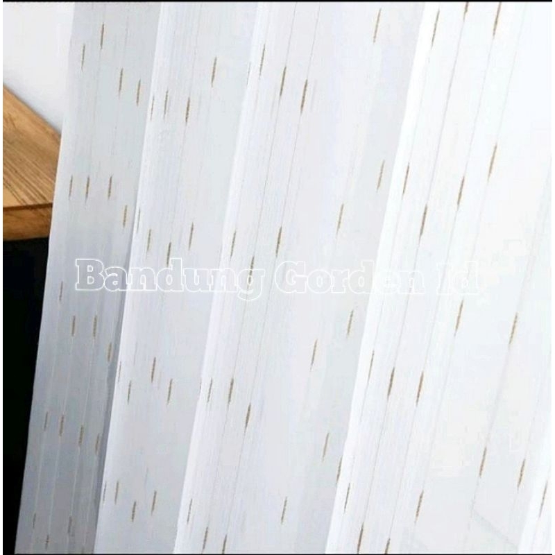 Gorden vitrase motif lebar 2 meter 150 1 meter vitrase dalaman hordeng putih Import