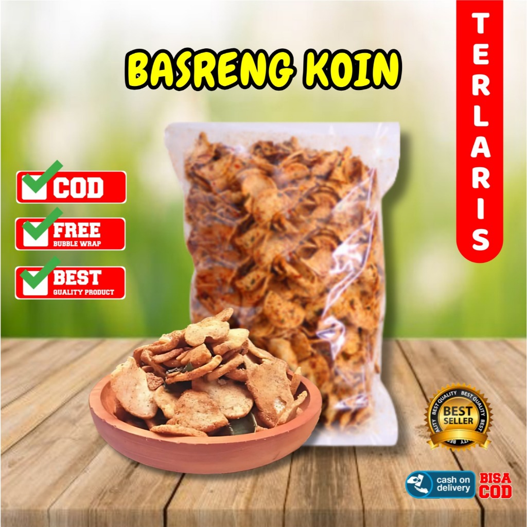 

500 gram BASRENG KOIN | 1 Kg BAKSO KOIN GORENG PEDAS DAUN JERUK | ORIGINAL DAUN JERUK