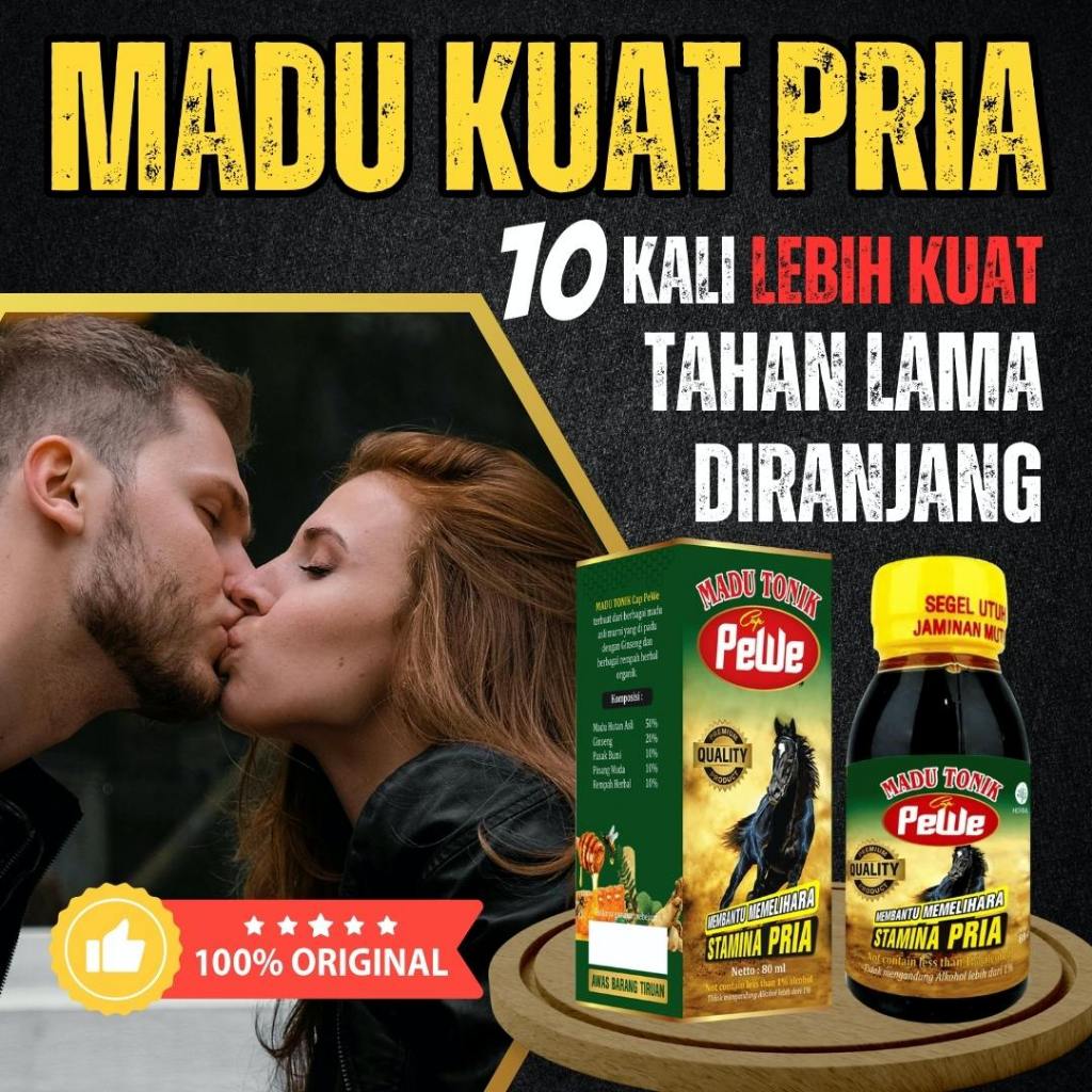 

Madukuat Madu Pewe Original Herbal Alami Rahasia Kejantanan Stamina Pria Kuat Tahan Lama Di Ranjang
