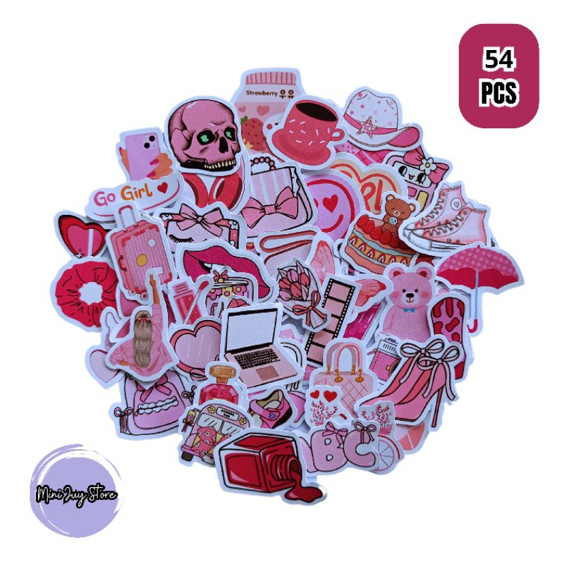 

Sticker Girly pink stuff shades sticker journaling sticker sampul buku