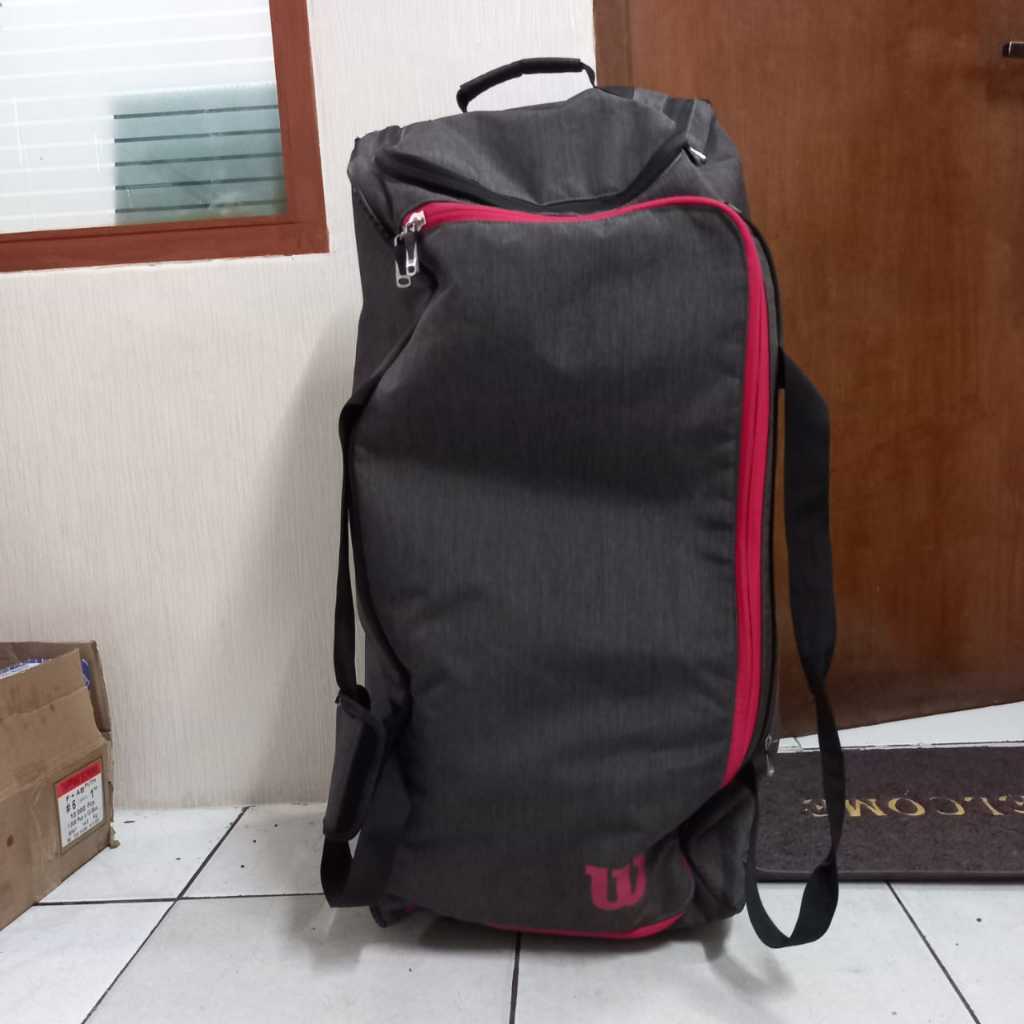 (Second) Tas Travel Tenis Wilson Black - Travel Bag - Tennis Bag